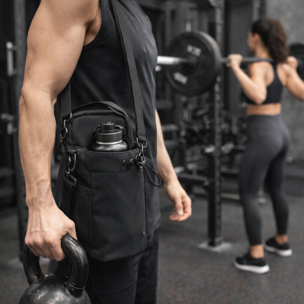 Magnetic gym bag
