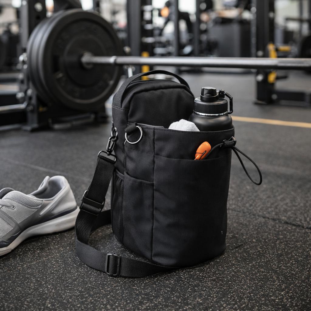 Magnetic gym bag